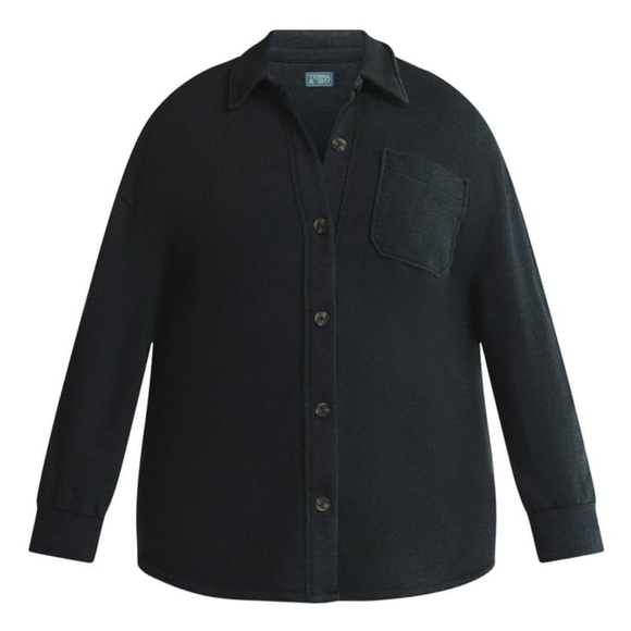 Terra & Sky Women's Plus Knit Shacket - Picture 5 of 5